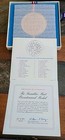 Franklin Mint Bicentennial 30 Americans Solid Bronze Medal Coa   Org Box 1976