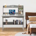 Modern Laptop Computer Desk Office Table Pc Laptop Study Writing Desk Grey New
