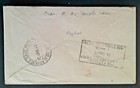 1945 Base Post 10 Ranchi To Calcutta India Soldiers Free Mail Censored Cover