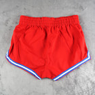 Vintage 70s 80s Spanjian Basketball Shorts Sz 36 Red Made In Usa