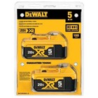 2026 Date 2 Pack Dewalt Dcb205-2 20v Max Premium Lithium-ion 5 0ah Battery New