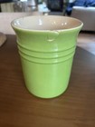 Le Creuset Retired Green Kiwi Utensil Caddy Pot Solid Ceramic Kitchen Crock Hold