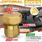 10pcs Propane Orifice Kit - Brass Jet Nozzle