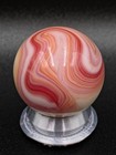 Christensen Agate Cac Electric Flame Swirl Glass Marble 0 94 Jumbo Shooter Vint