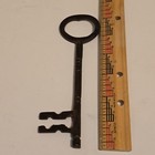 Vintage Large Solid Iron Barrel Ornate 6 25    Skeleton Key