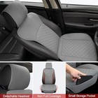2 Pack Leather Front Seat Covers  Universal Sideless Car Only Front Pair Gray