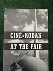 1939 Cine Kodak New York Worlds Fair Advertising Brochure - Vintage
