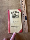 Rare Vintage 1936-37 John Deere Plow Co Moline Il Farmer s Pocket Ledger