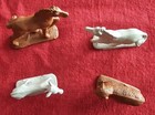 Vintage Plastic Farm Animal Lot Horses Sheep Hong Kong Marx Style 1950s Toy