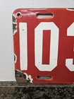 1912 New York Porcelain License Plate  only Year Made In Porcelain   lot 1351 