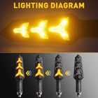 Motorcycle Led Turn Signal Dynamic Lights For Kawasaki Er-6n Klr250 Klx110 Ninja