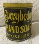 Antique Everybody   s Hand Soap     cleans All Hands    Metal Tin Vintage Decor 1920   s