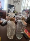 Vintage 1953 Schenley Whiskey Bottle  decanter With Cork Stopper   Glass Handle