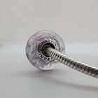 New Pandora Authentic Purple Field Of Flowers Murano Charm