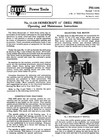 Delta Homecraft 11  Drill Press 11-110  11-120 11-130 Op   Parts Manual  1909