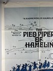 Pied Piper Of Hamelin Movie Poster  veryfine  One Sheet 1969 Musical 25607