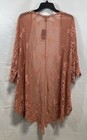 Torrid Women s Desert Sand Lace Kimono Nwt Floral Open Front Sz 1 2  1x 2x 