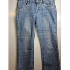 Y2k 3y Team Embellished Cropped Vintage-inspired Jeans   Light Wash Size 29