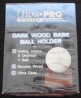 Ultra-pro Display Series Dark Wood Base Ball Holder - New