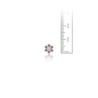 14kt Solid Gold Kids Flower Screwback Stud Earrings