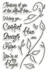 Encouraging Words   Prayers Clear Acrylic Stamp Set By Stampendous Ssc134 New 