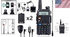 All-in-one Uv-5r 8w Ham Radio With Extra Battery  Antennas   Programming Cable