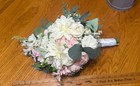 Bridal Bouquet Pink White Greenery
