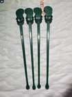4 Lot Starbucks Swizzle Sticks Coffee Tea Cocktail Bar Drink Stir Mermaid Green