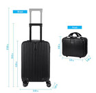 2-piece Carry On Luggage Set Hard Side Lightweight Suitcase With 4 Spinner Wheel