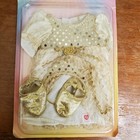 Ty Gear Princess Dress   Accessories For Beanie Kids Dolls Gold Cream Sealed