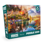 Amazing Puzzles 1000 Piece Jigsaw Puzzle 19x27in - Village By The Lake