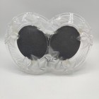 Vintage Mikasa Double Photo Frame Frosted Crystal Parisian Ivy Germany 7x10