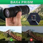 16x52 Zoom Monocular Dual Focus Rubber Armored Telescope Outdoor Hunting Camping