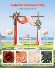 Vevor Artificial Wedding Arch Flowers Kit Orange Wedding Arch Flowers Drapes