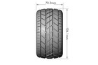 4 Louise Mft X-rocket Monster Truck Tires On 17mm Black Rims Lt3328sb