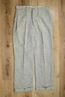 Mens Vtg 1930s Grey Flecked Button Fly Stifel Cotton Work Pants 33x30 30s