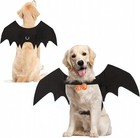 Halloween Dog Bat Wings Costume With Pumpkin Bells - Cute Pet Cosplay Outfit  La