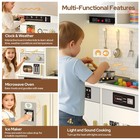 Play Kitchen For Kids  Wooden Toy Kitchen Set With Plenty Of Play Features      