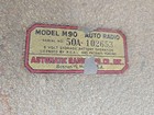 Vintage 1946 1947 1948 1949  Lincoln Auto Radio Model M90