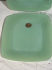 Fire King 8 1 4    Square Mcm Salad Plates Jadite Jadeite Green