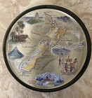 Vintage New Zealand Acrylic Map Coaster Souvenir Fiordland Kiwi Paperweight 5 5   