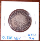 Germany  prussia  1876-a 2 Mark Silver Coin  A True Keepsake   Free Shipping  