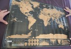 International Deluxe Scratch Off World Travel Map - 33 x23  - Luckies Of London