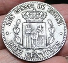 1878  spain-puerto Rico  Diez Centimos  10 Centimos  -colonies-