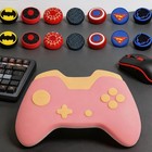 14pcs Silicone Anti-slip Thumb Grips  Universal Superhero Analog Stick Caps F   