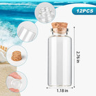 1 18 x2 76  Mini Glass Bottle With Wood Cork Stoppers 30ml Diy Decoration Glass