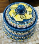 Vietri Ceramics Biscotti Jar Made And Painted By Hand In Italy