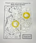 1981 Bally Flash Gordon Pinball Machine Rubber Ring Kit