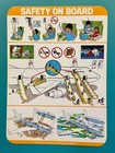 Qantas Airways Safety Card-- 747-400