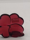 Baccarat Glass Red Four Leaf Clover Figurine 2 1 2  France